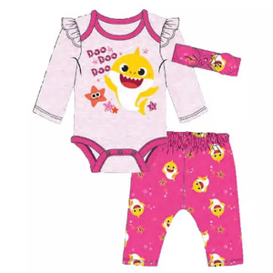 3-Piece Baby Shark Baby Clothing Set