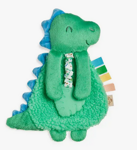 Itzy Ritzy- Itzy Friends Lovey Plush with Silicone Teether Toy  James the Dino