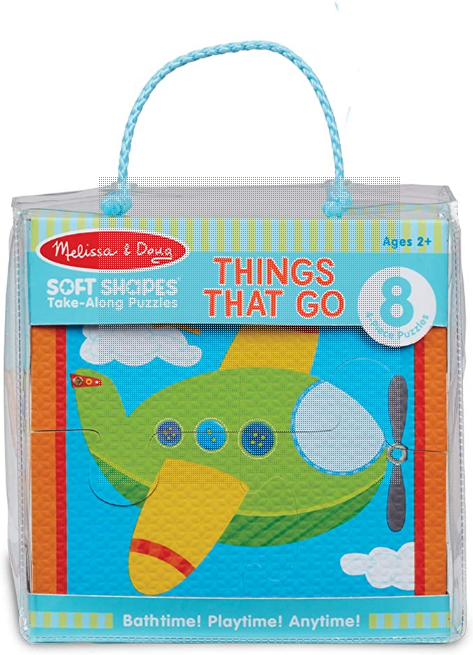 Melissa and Doug- Soft Shapes Take Along Puzzle Things That Go