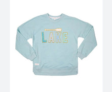 Load image into Gallery viewer, Simply Southern Sparkle Letter &quot;Lake&quot; Crew Pullover
