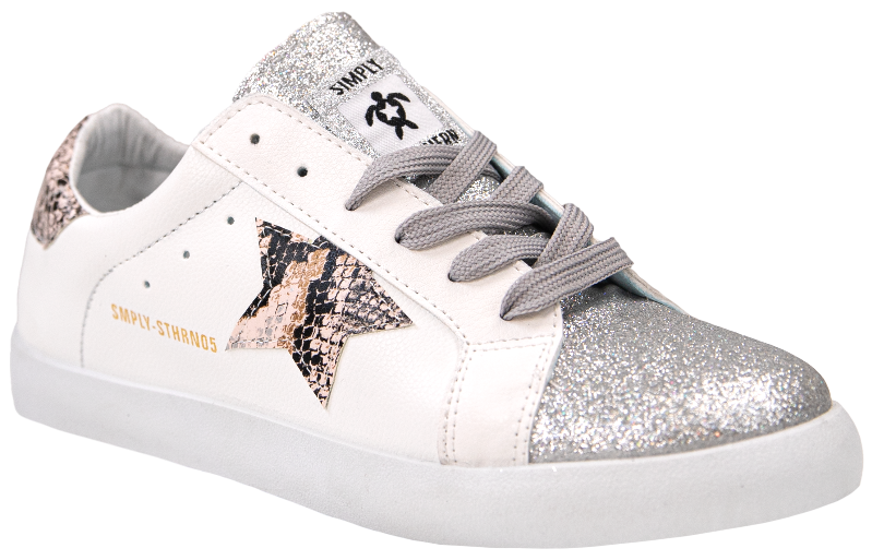 Simply Southern Fancy Like Sneaker--Silver