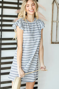 Solid Stripe Sun Dress