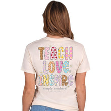 Load image into Gallery viewer, Simply Southern Short Sleeve Tee--TEACH--Pearl
