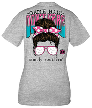 Load image into Gallery viewer, Simply Southern Short Sleeve Tee--GameHair- VolleyBall--Heather Gray
