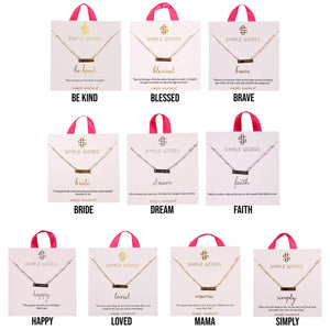 Simply Southern Simple Words Necklaces