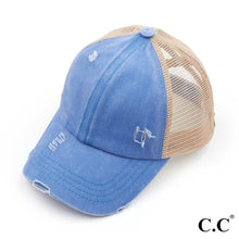 Load image into Gallery viewer, C.C Pony Cap-With Criss Crossed Elastic Band
