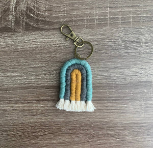 Rainbow Tassel Keychains