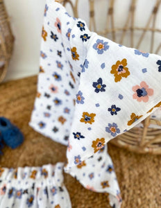 Muslin Floral Swaddle Blanket