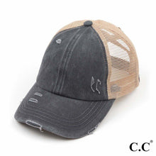 Load image into Gallery viewer, C.C Pony Cap-With Criss Crossed Elastic Band
