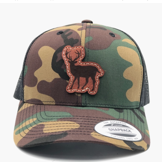 Deer Leather Patch Hat