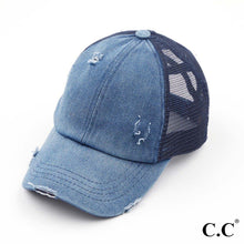 Load image into Gallery viewer, C.C Pony Cap-With Criss Crossed Elastic Band
