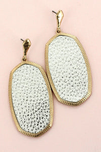 Faux Leather Earrings