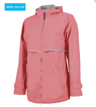 Load image into Gallery viewer, Charles River--New Englander Rain Jacket--Full Zip--Coral
