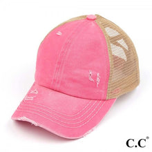 Load image into Gallery viewer, C.C Pony Cap-With Criss Crossed Elastic Band
