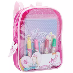 Jojo Siwa Art Activity Backpack Set, On The Go Coloring Travel Art