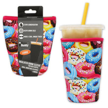 Load image into Gallery viewer, Insulated Drink Sleeve Donuts
