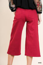 Load image into Gallery viewer, Umgee- Cropped Wide Leg Pants- Wine
