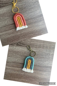 Rainbow Tassel Keychains