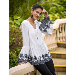 ELEGANT EMBROIDERED TOP