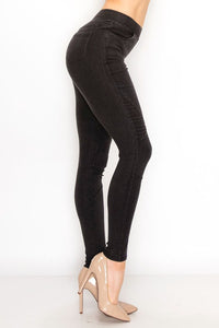 Moto Jegging- Twilled Black